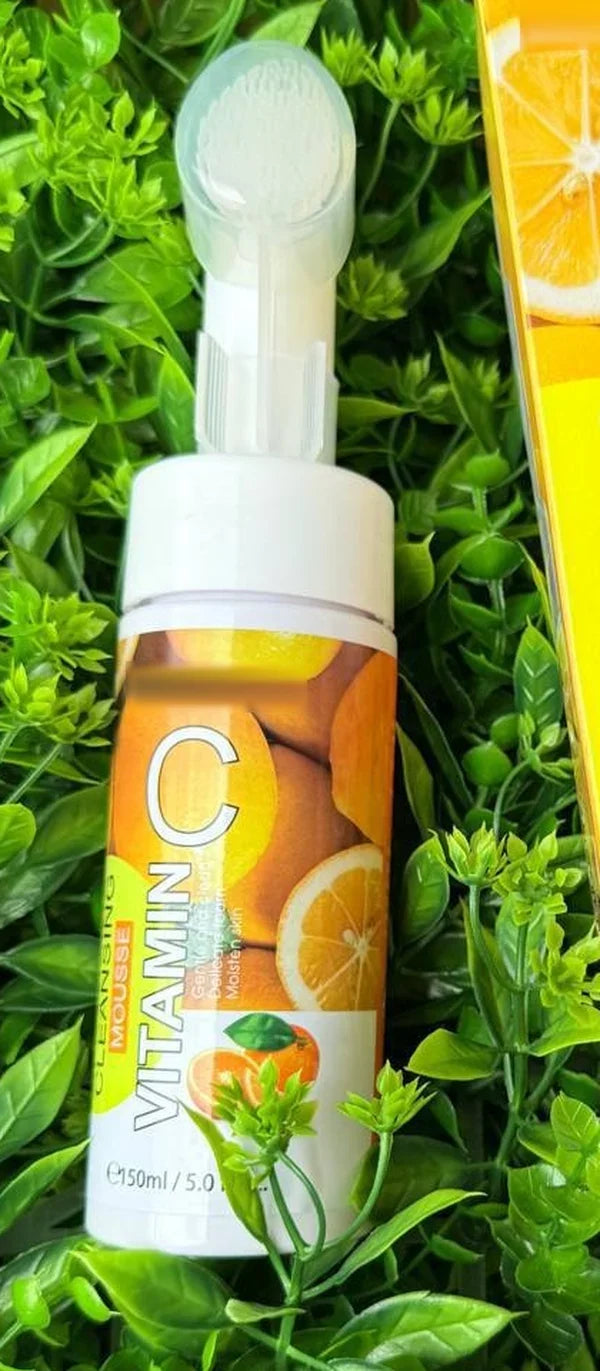 Mousse limpiador facial vitamina C con cepillo 150 ml
